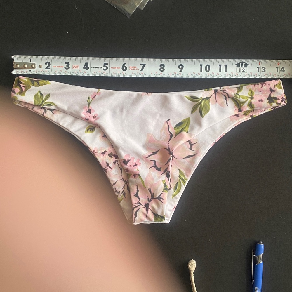 Beach Riot Floral Bikini Bottom in Pink and Green